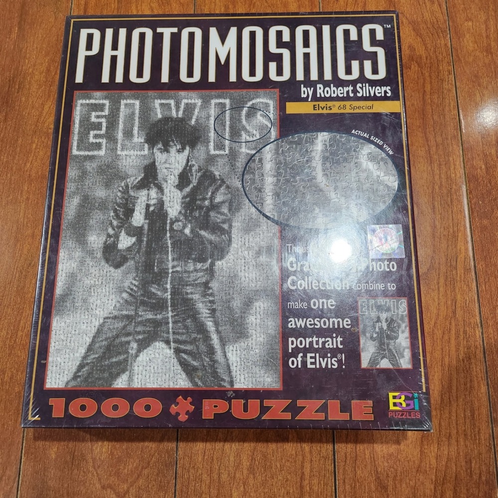 Elvis 68 Special Photomosaics Jigsaw Puzzle Robert Silvers 1000 Piece New Sealed